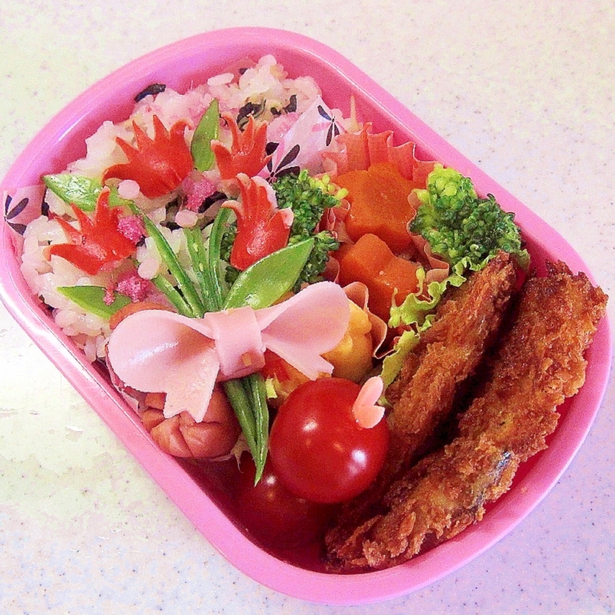 幼稚園弁当 キャラ弁 花束 チューリップ レシピ 作り方 By Ma Kun0902 楽天レシピ 幼稚園弁当 キャラ弁 花束 チューリップ レシピ 作り方 By Ma Kun0902 楽天レシピ